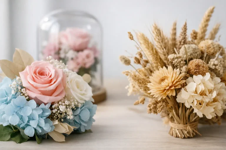 Preserved Flowers vs Dried Flowers